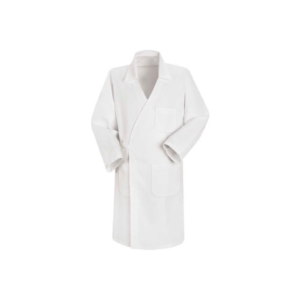 Red Kap Unisex Butcher Wrap, White, Polyester/Combed Cotton, M